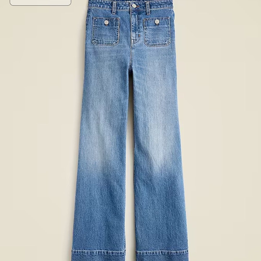 High rise sailor denim trouser 1996 semi stretch
